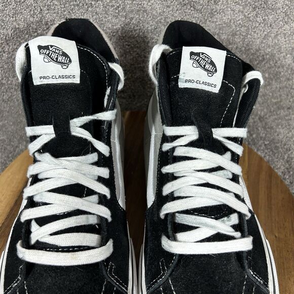 Vans Sk8-Hi Pro Classics Mens Size 13 Black Gray Athletic Skate Shoes Used main image 10